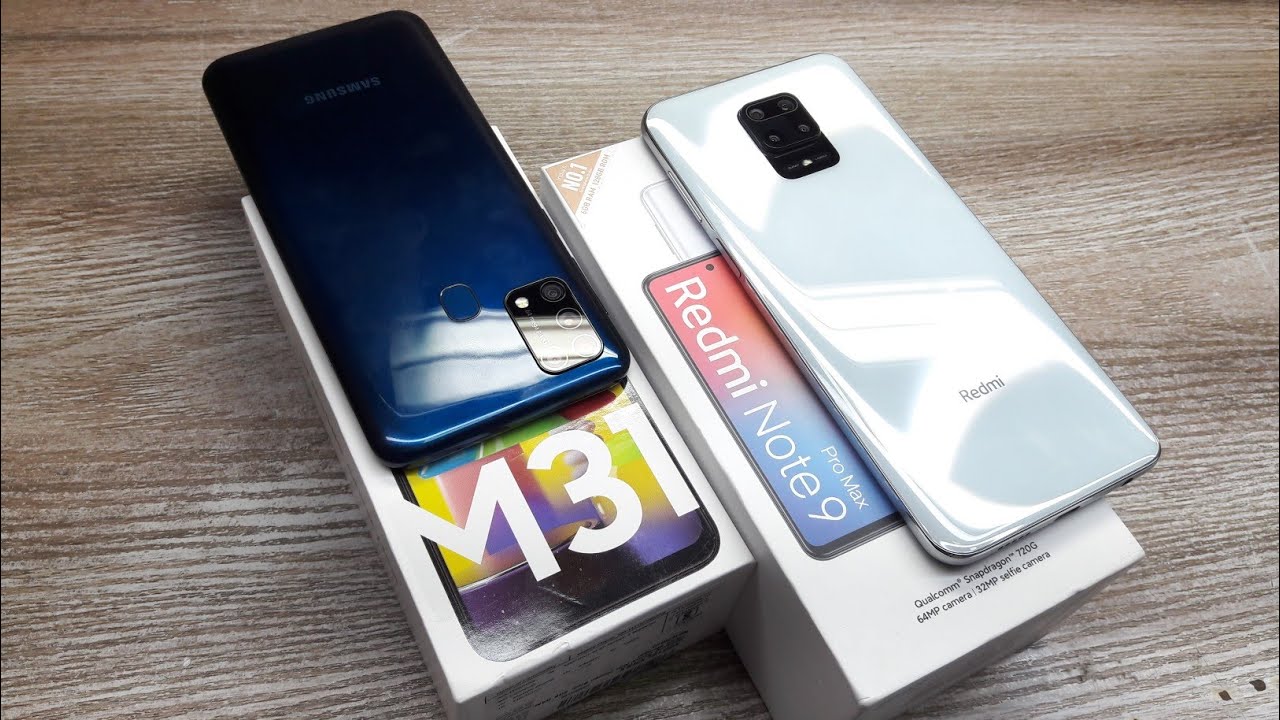 Redmi Note 9 Pro Max vs Galaxy M31 - Which Should You Buy ?