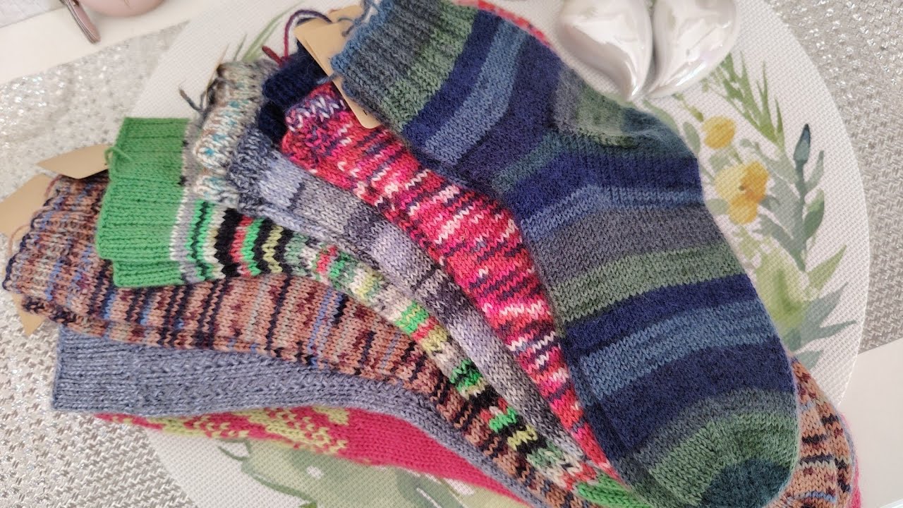 Носочная коробочка. Часть 1🧦🧦🧦#вяжемноски #носочки 