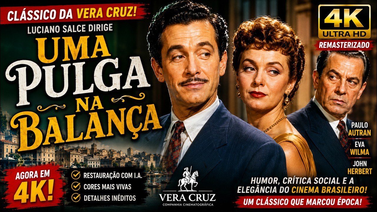 Uma Pulga na Balança (Filme Brasileiro) remasterizado em 4k (Luciano Salce)