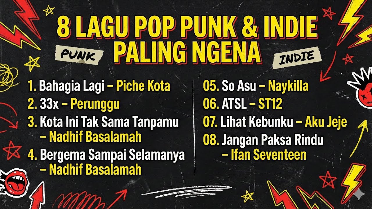 8 Lagu Pop Punk & Indie Paling Ngena 2026 | Perunggu, Nadhif, Naykilla, ST12