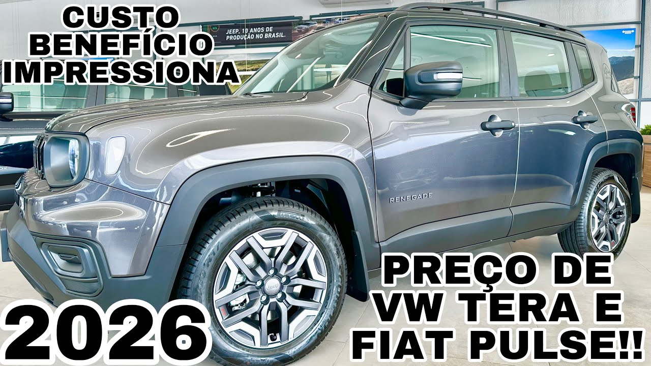 NOVO JEEP RENEGADE ALTITUDE 1.3 TURBO JÁ 2026 EM DETALHES | POR 145MIL PREÇO CHAMA ATENÇÃO!!!