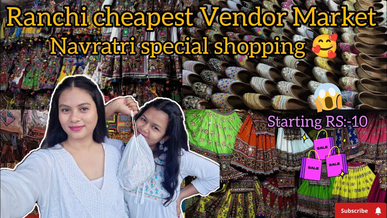 Ranchi Cheapest Shopping  Vendor Market 😯✨ ||Navratri shopping in Ranchi ✨💕 #ranchi #ranchi_vlogs 