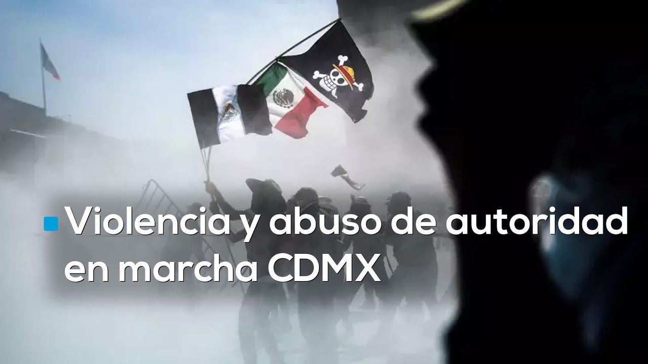 As&iacute; se vivi&oacute; el abuso de autoridad y agresiones en la marcha de la generaci&oacute;n Z