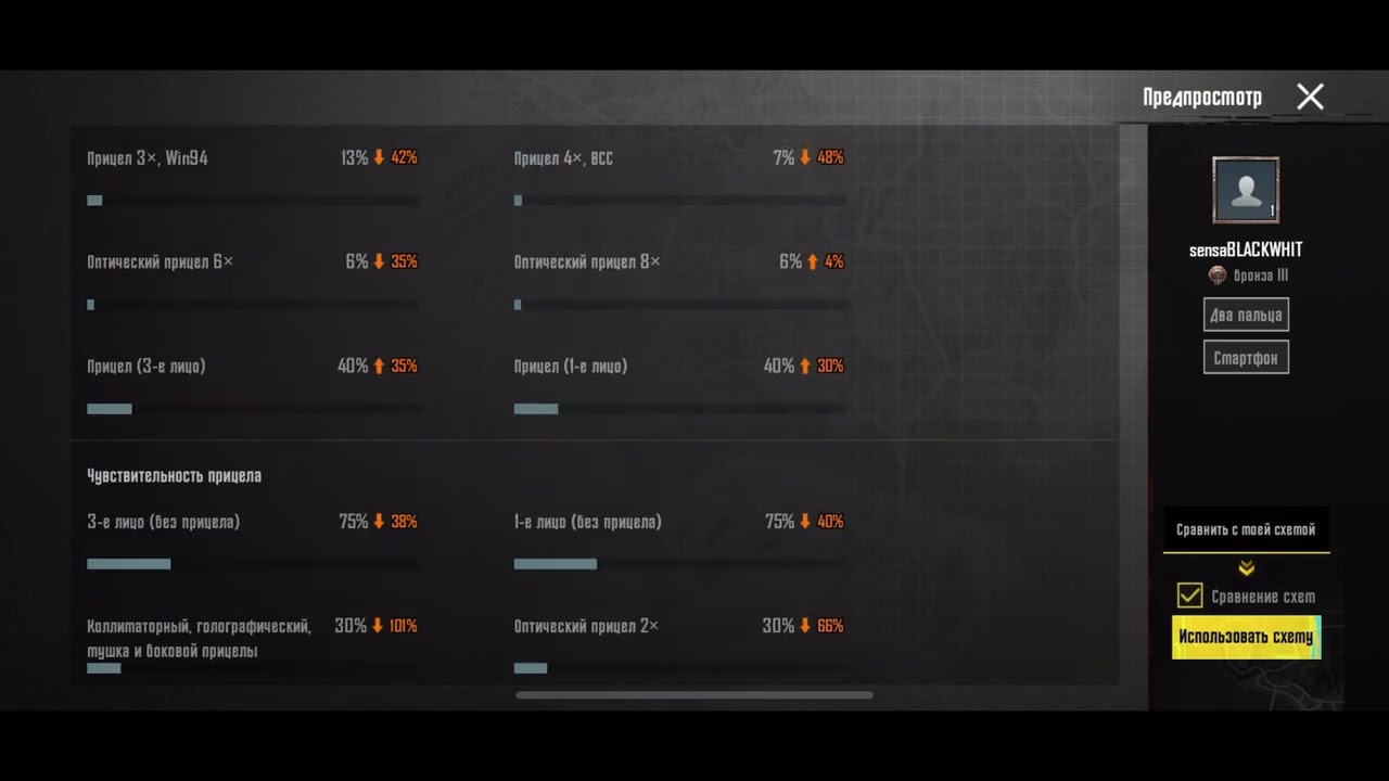 Чувствительность Blackwhit 2025 Pubg Mobile | Чувствительность black white,Чувствительность Белквайт