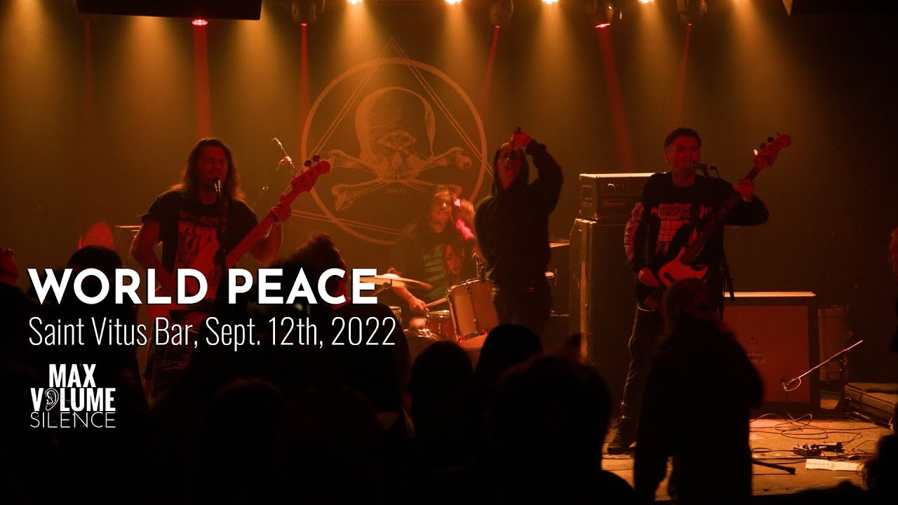 WORLD PEACE live at Saint Vitus Bar, Sept. 12th, 2022