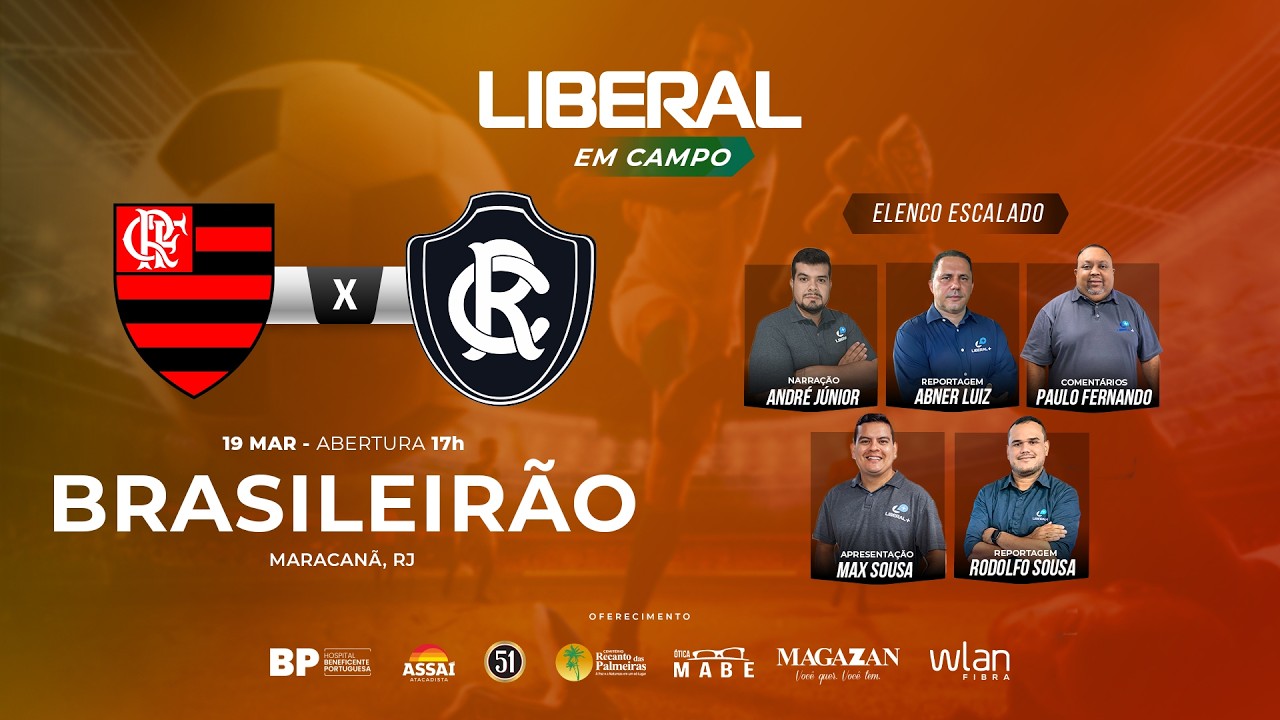 FLAMENGO X REMO - AO VIVO E COM IMAGENS DO ESTÁDIO | BRASILEIRÃO 2026