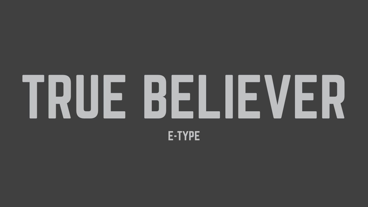 E-Type - True Believer (Lyrics)