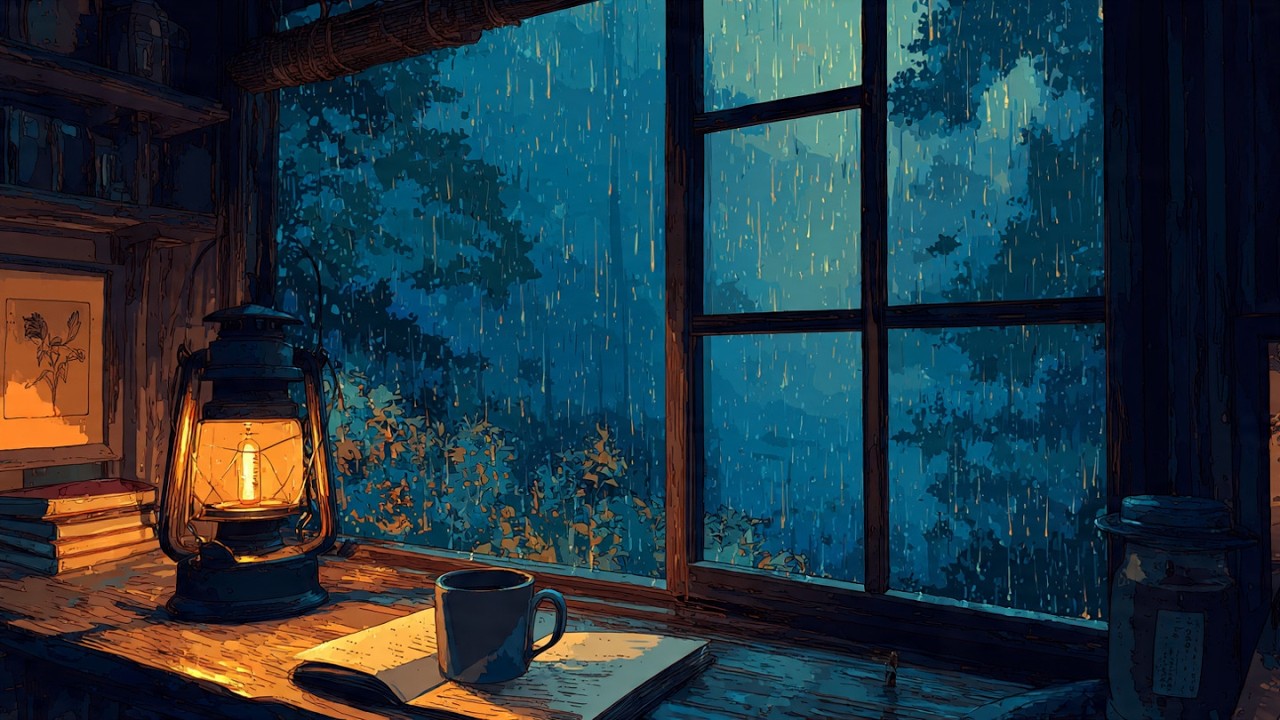 Nadie te molestará aquí ⛈️ Solo tú y la lluvia | (Ghibli Vibes)