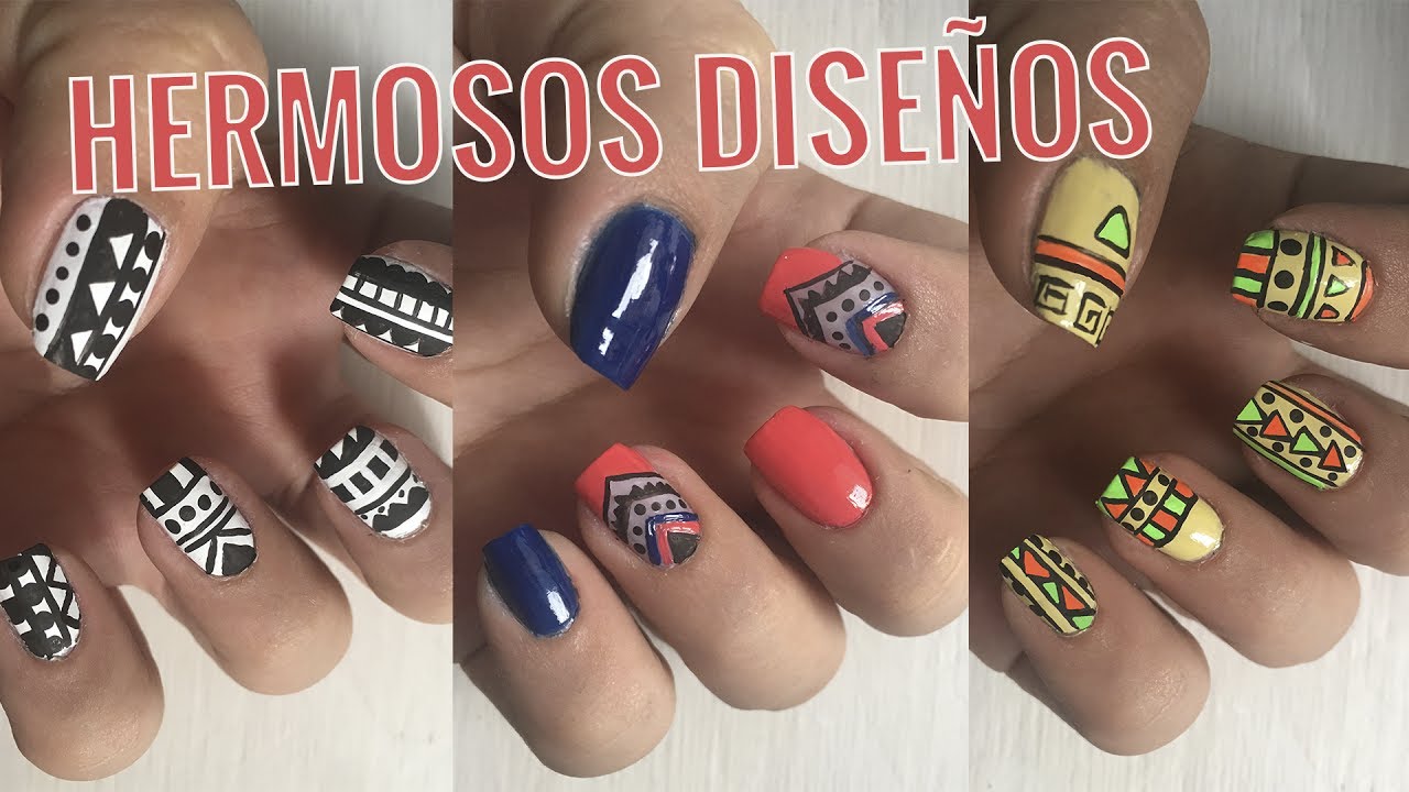 3 Hermosos Diseños de Uñas Con Tribales Fáciles de Hacer