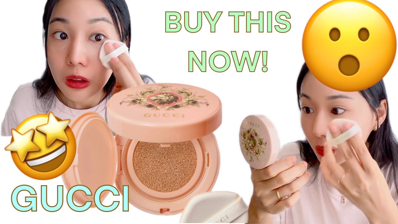 GUCCI  Cushion De Beaute 06 (Luxury Cushion Foundation) Unboxing + Try On + First Impressions