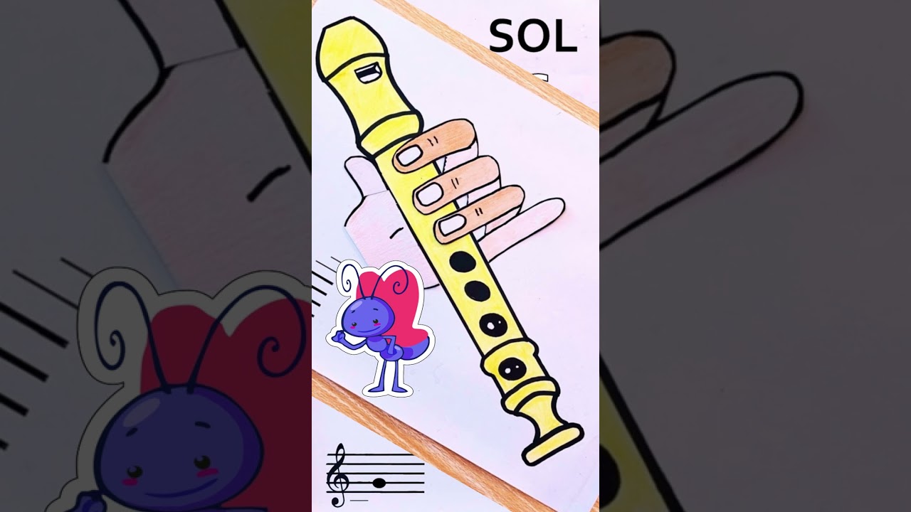 Aprenda Borboletinha na Flauta Doce #flautadoce #recorder #karaoke #borboletinha #mariposita