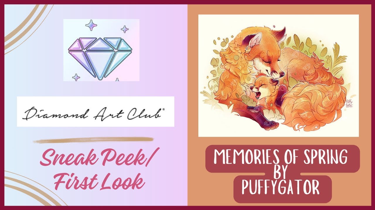 First Look/ Sneak Peek of “Memories of Spring” by Puffygator and Diamond Art Club