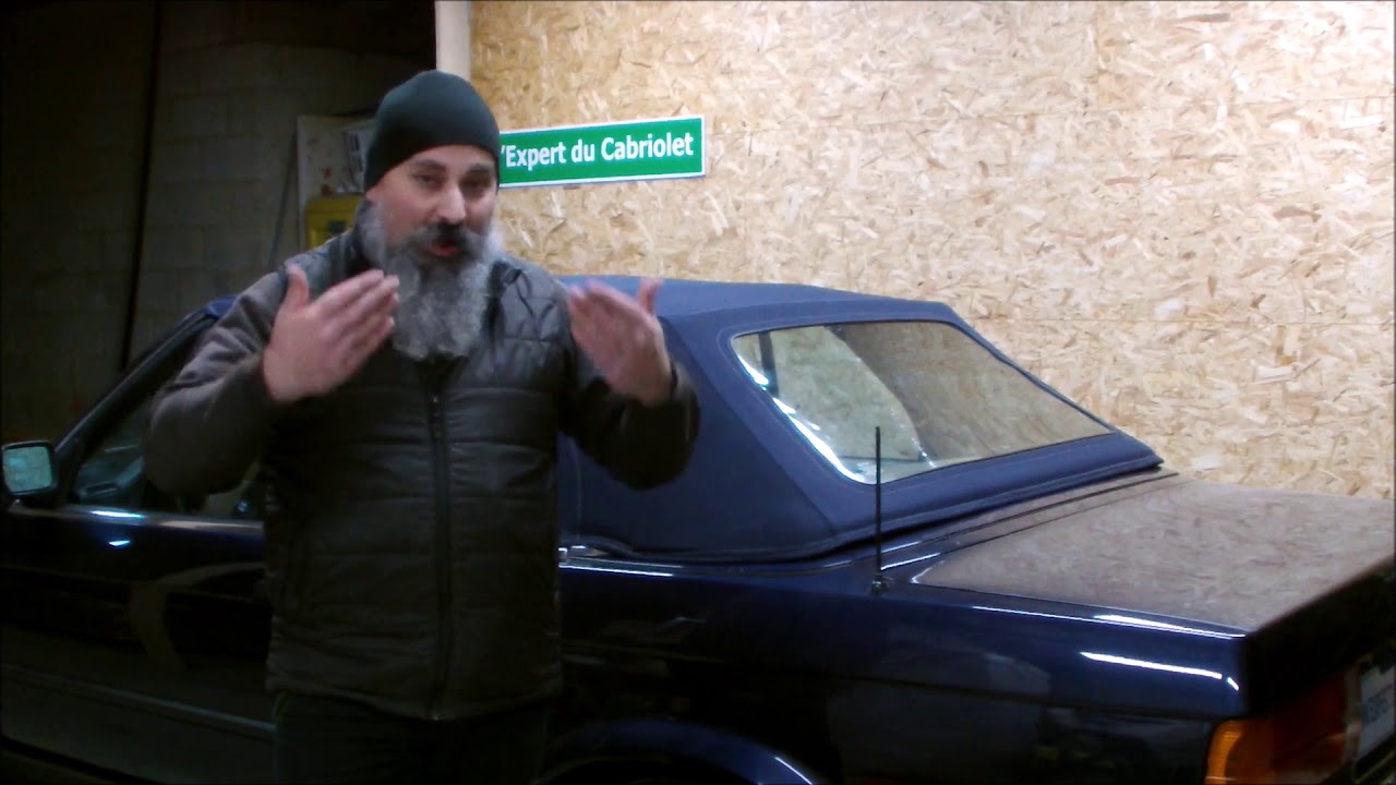 EP-79 Cabriolet // L'expert du cabriolet // BMW E30 d&eacute;mo ouverture et  fermeture de la capote (elec)