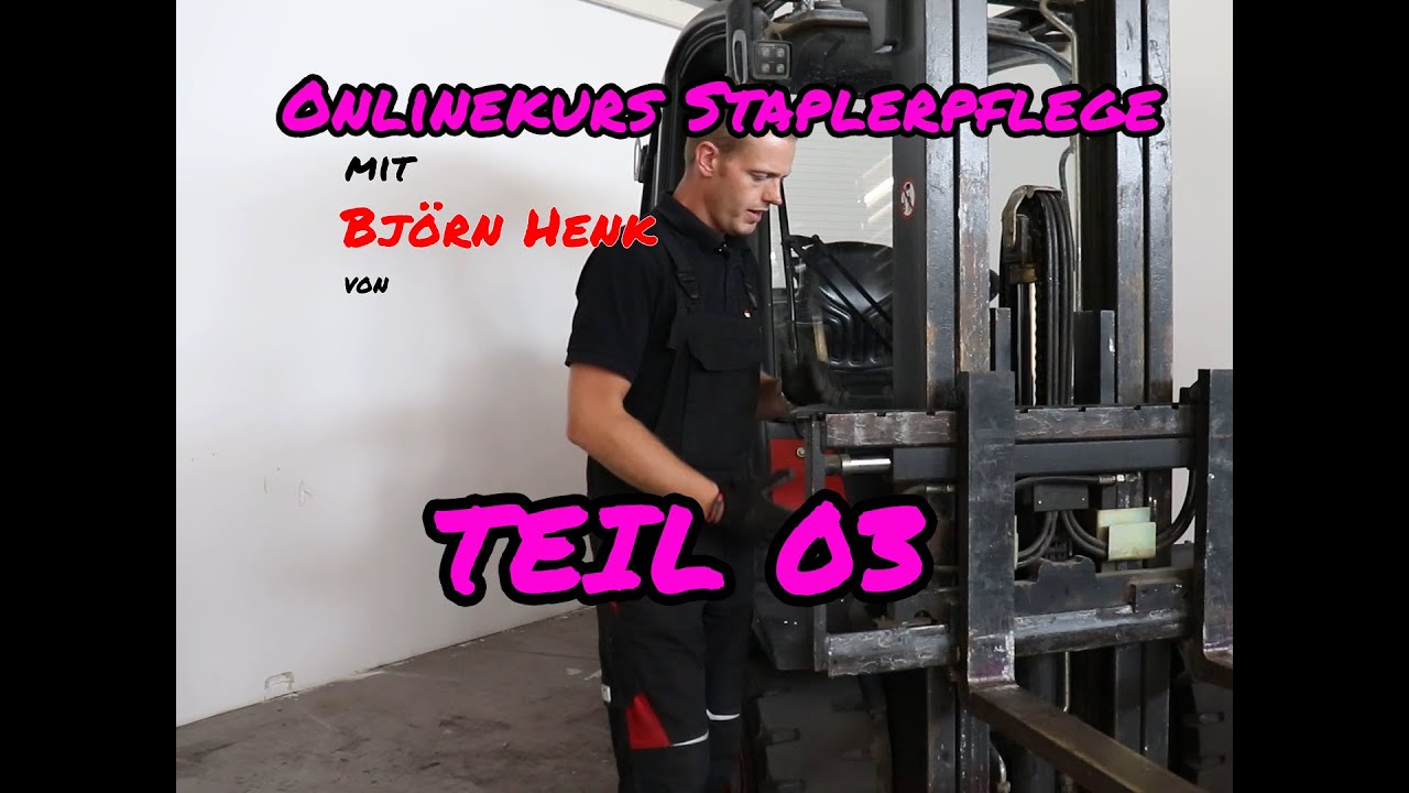 Stapler TV - Onlinekurs Staplerpflege - 03 integrierter Seitenschieber - mit Bj&ouml;rn Henk