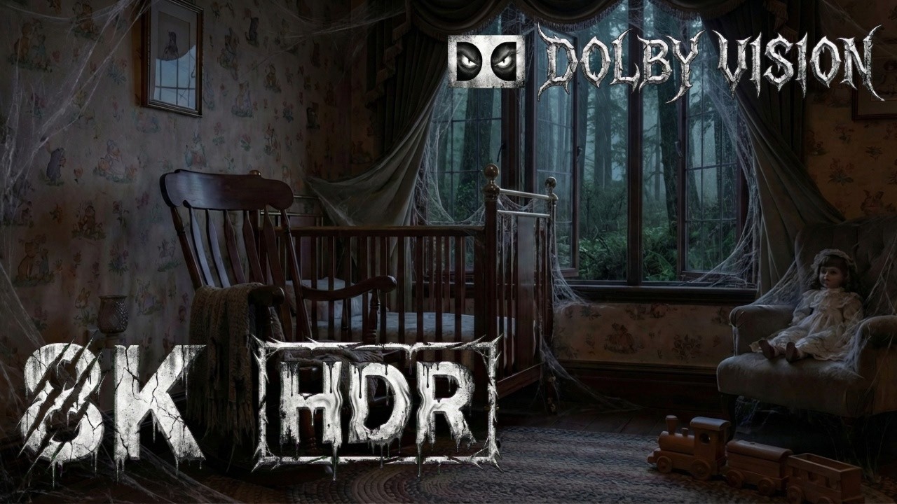 LIVE! 8K Haunted Nursery Ambience 👻🕯️ – 2 Hours of Dark Forest Night & Subtle Creaking