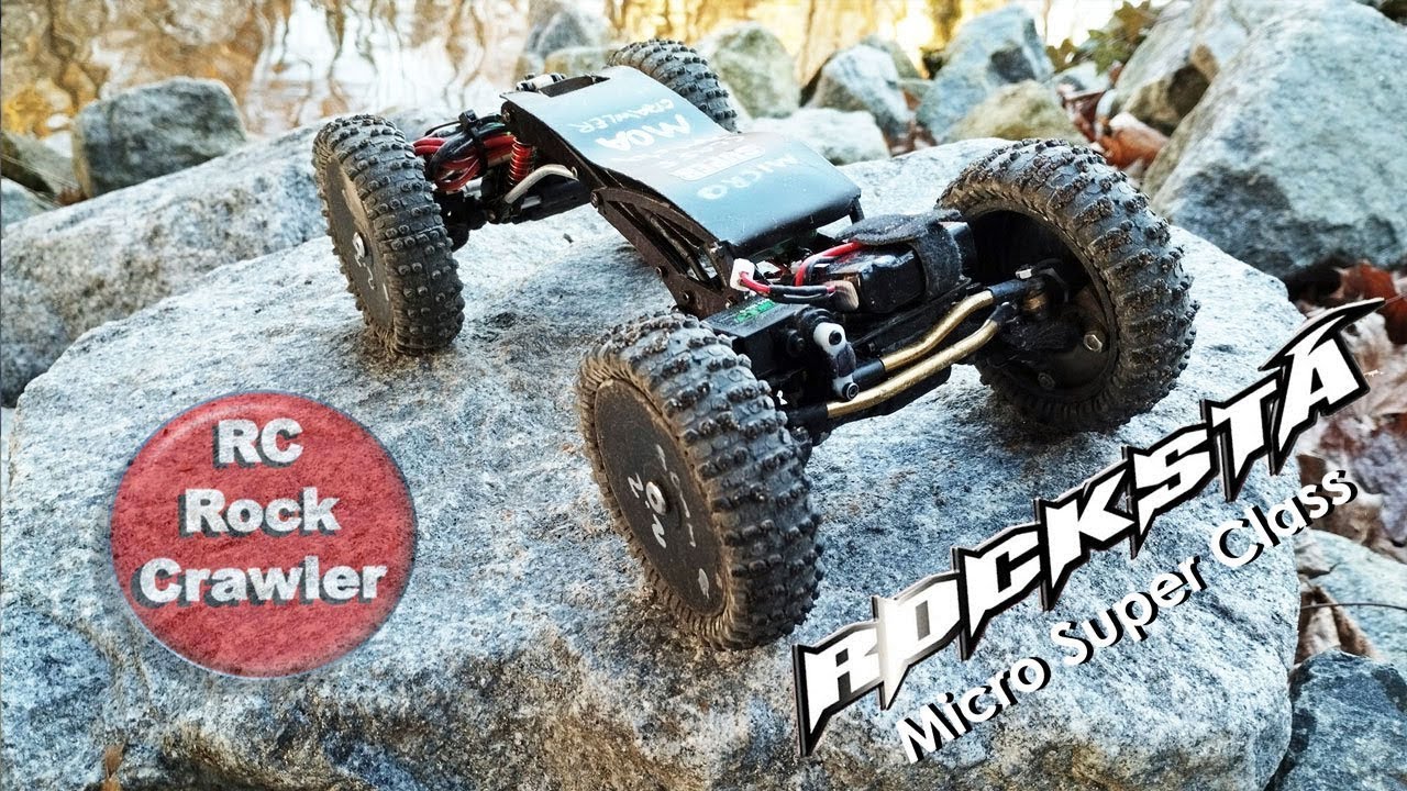 Basher RockSta MOA micro Super Class - EXTREME ROCK TERRAIN #rccar #moa #micro #microcrawler #rc