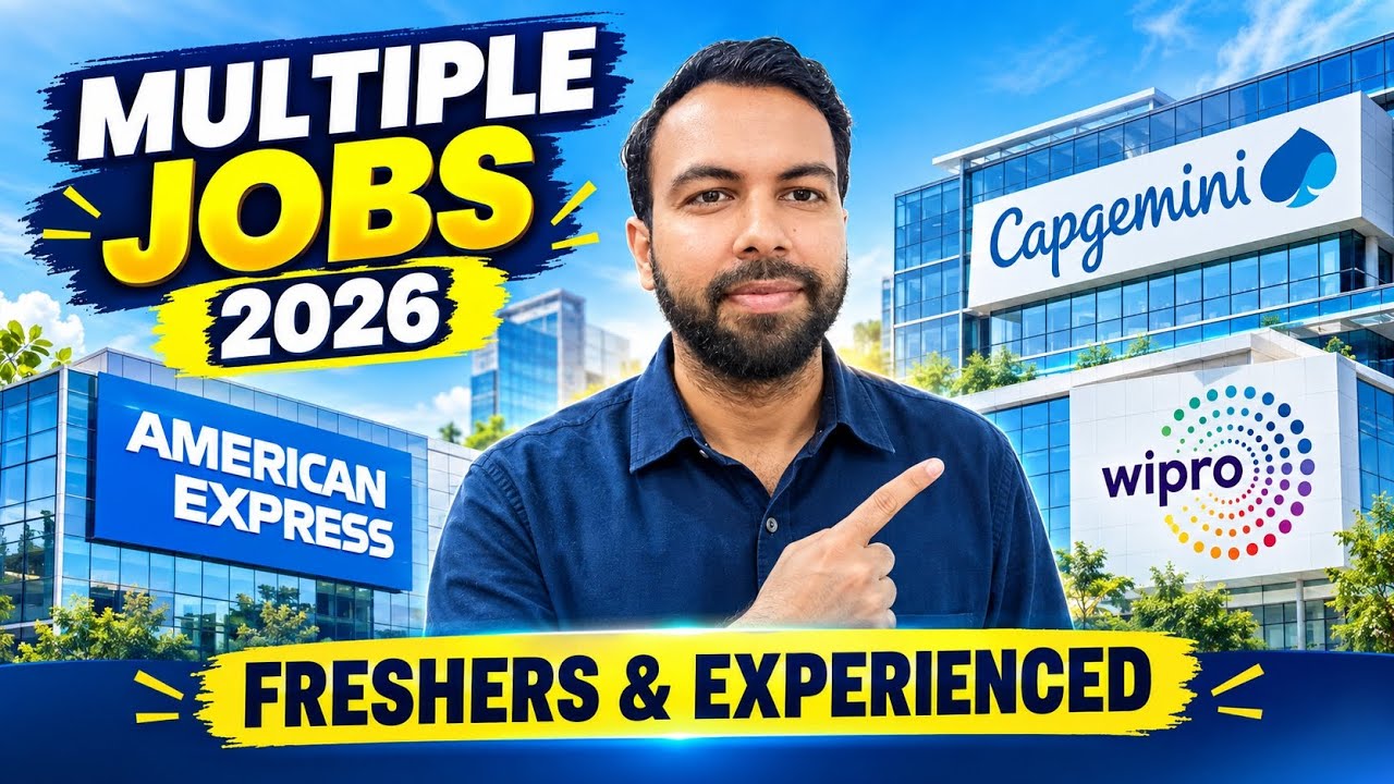Multiple Jobs 2026 | Wipro, Capgemini, American Express Hiring 2026 | Freshers And Experienced