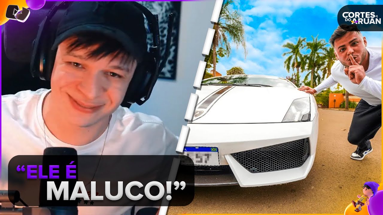ARUAN REAGE: PEGUEI A LAMBORGHINI DO MEU AMIGO ESCONDIDA O DIA INTEIRO (RENATO GARCIA)