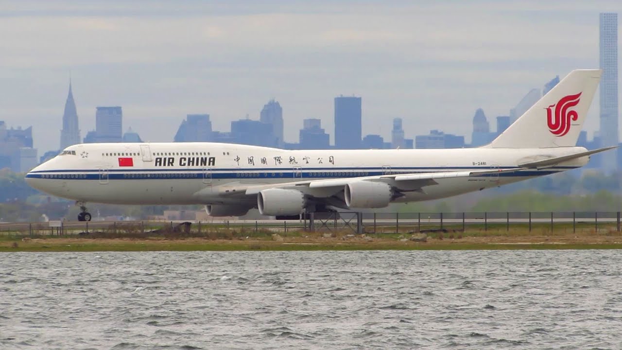 Air China Boeing 747-8i [B-2481] Stunning Takeoff from New York JFK Airport [Full HD]