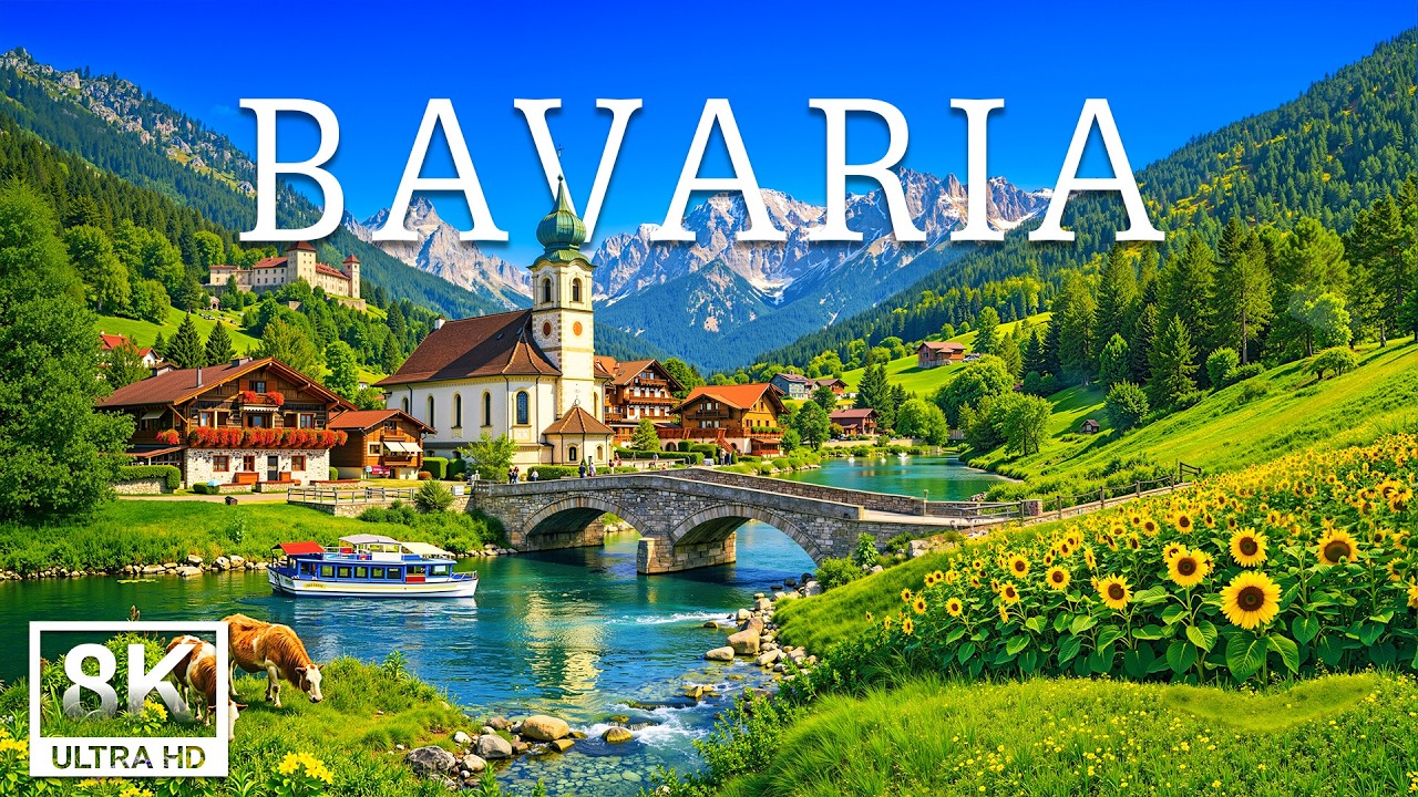 Бавария 8K | Сказочная Германия &ndash; Альпийские вершины, замки и нестареющие деревни