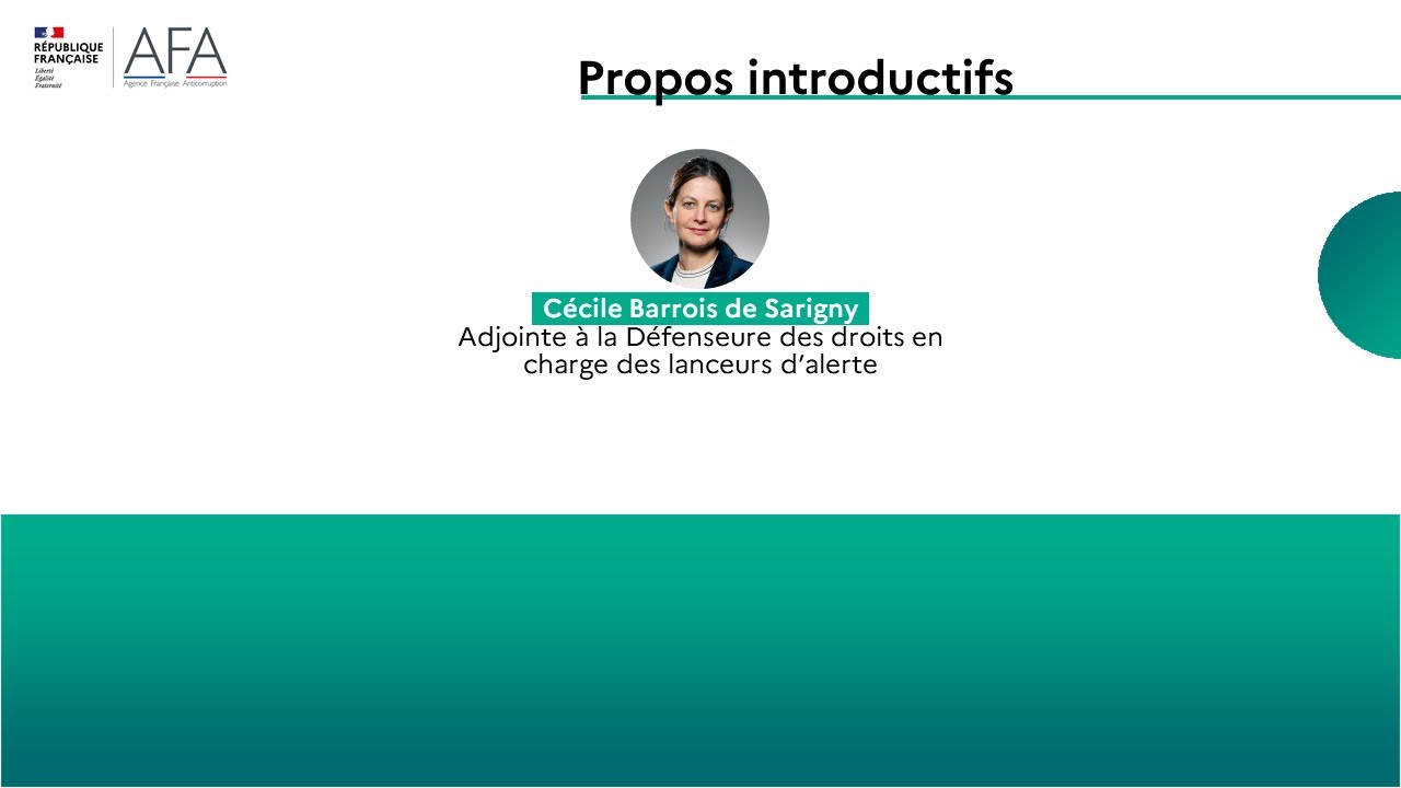 Cécile Barrois de Sarigny, adjointe à la Défenseure des droits, colloque alertes et signalements