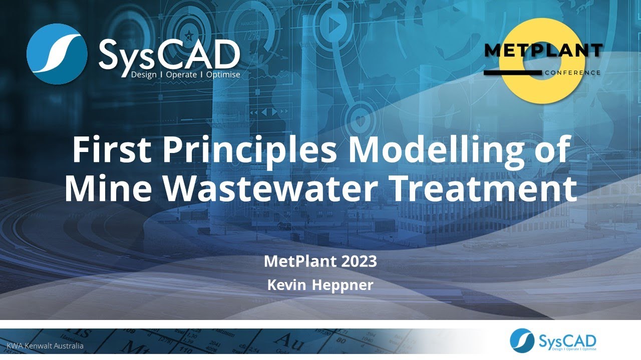 First Principles Modelling of Mine Wastewater Treatment