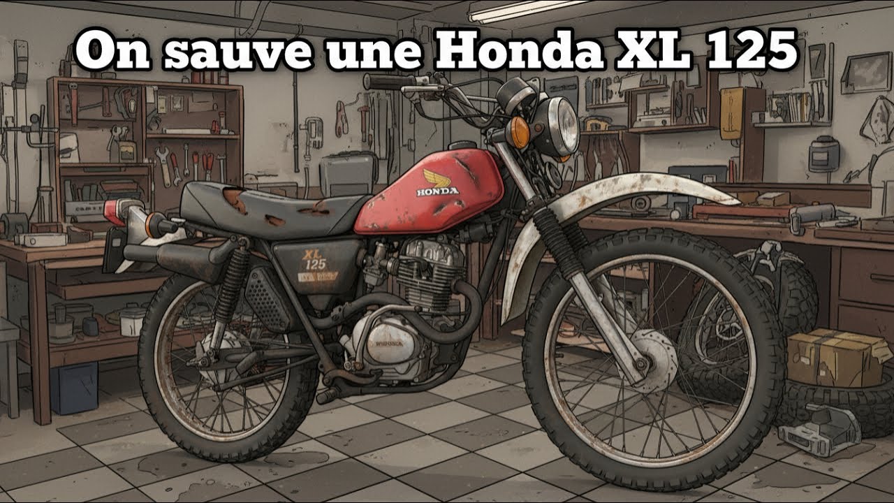 On sauve une Honda XL 125 de 1976 ! Récupération + démontage complet père et fils (Épisode 1)