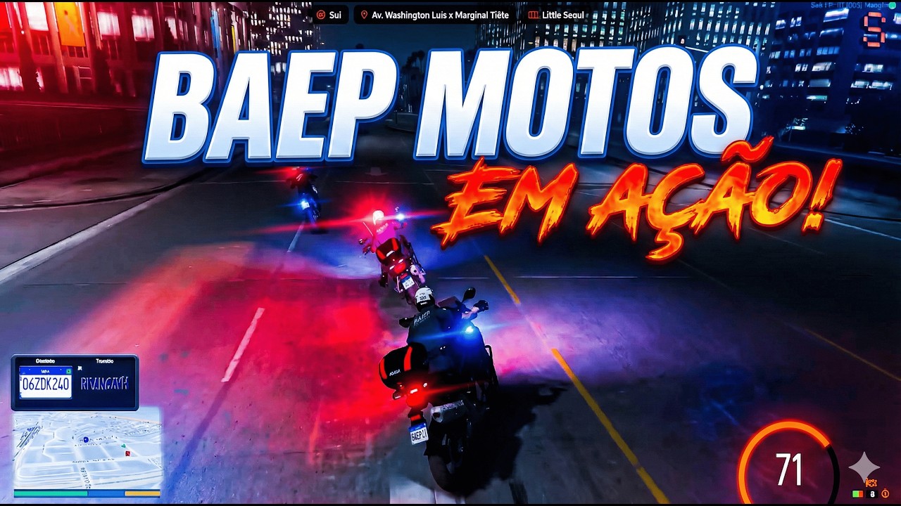BAEP MOTOS não perdoa! Perseguição INSANA termina em cerco da ROTA 🚨 | GTA RP SP