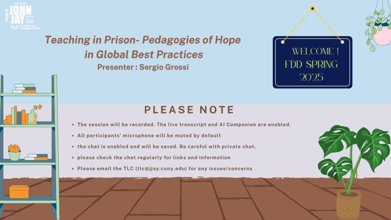 Teaching in Prison- Pedagogies of Hope in Global Best Practices