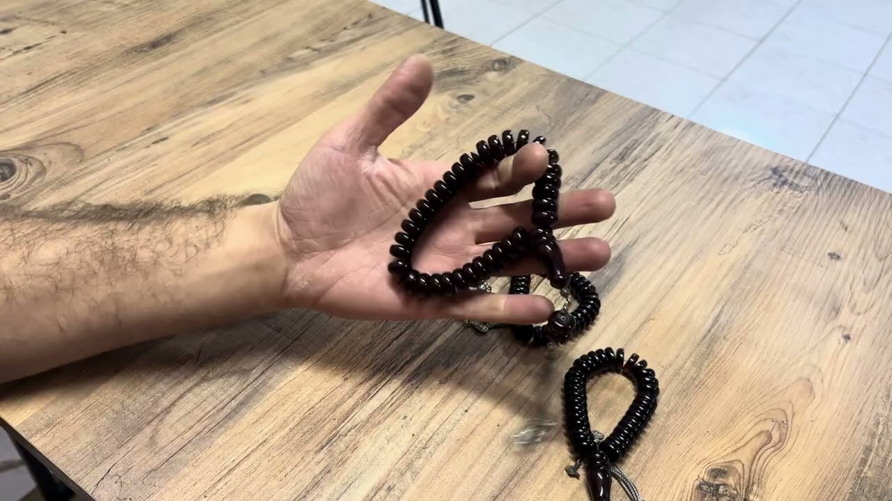 Tekerlek Kesim Bilekboy Çok Acayip Bir Tesbih (İlk Kez Böyle Bir Tesbih Gördüm)
