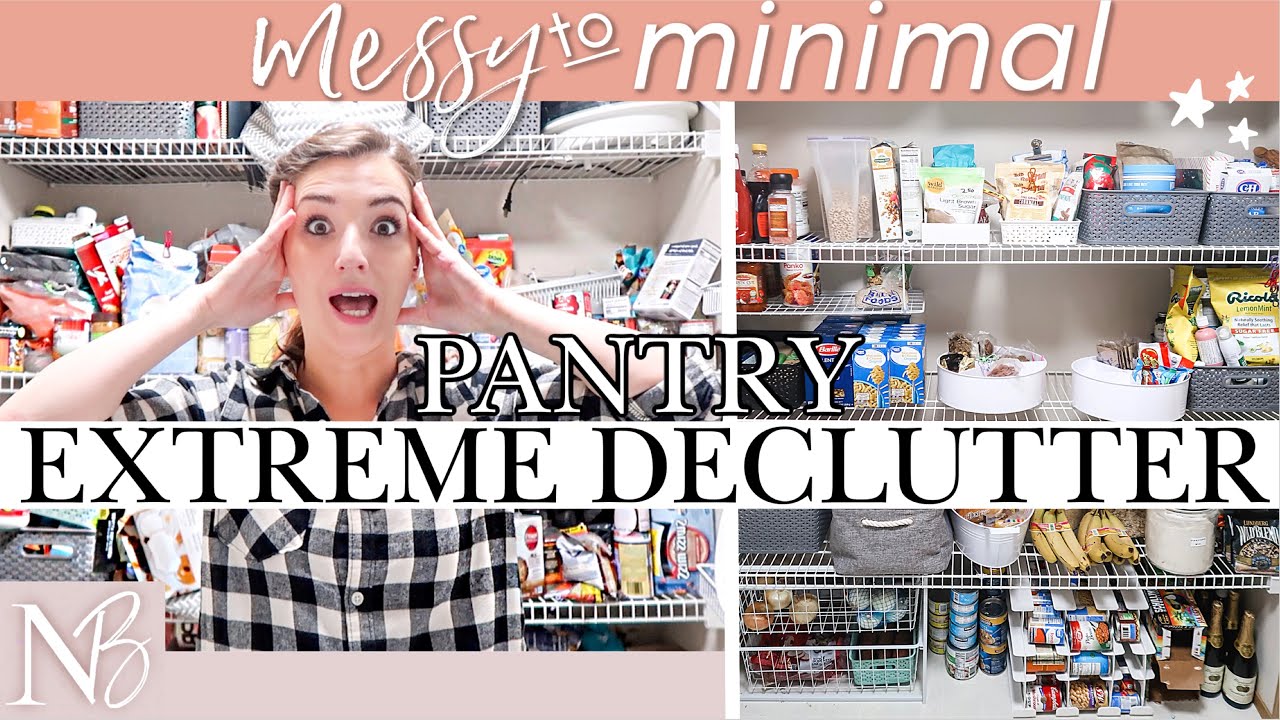 THE MOST EMBARRASSING ROOM IN MY HOUSE! 🙈Extreme Pantry De-Clutter With Me | Messy To Minimal Ep 5