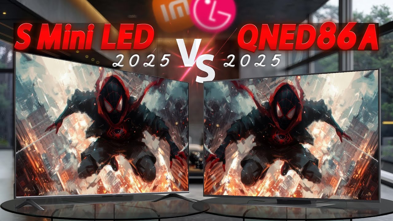 مقایسه تلویزیون ال جی QNED86A با شیائومی S MINI LED 2025