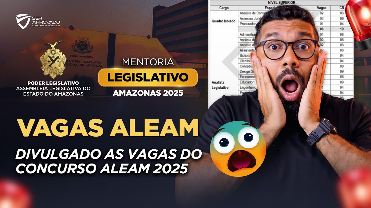 CONCURSO ALEAM: TERMO DE REFERÊNCIA ASSINADO! EDITAL IMINENTE!