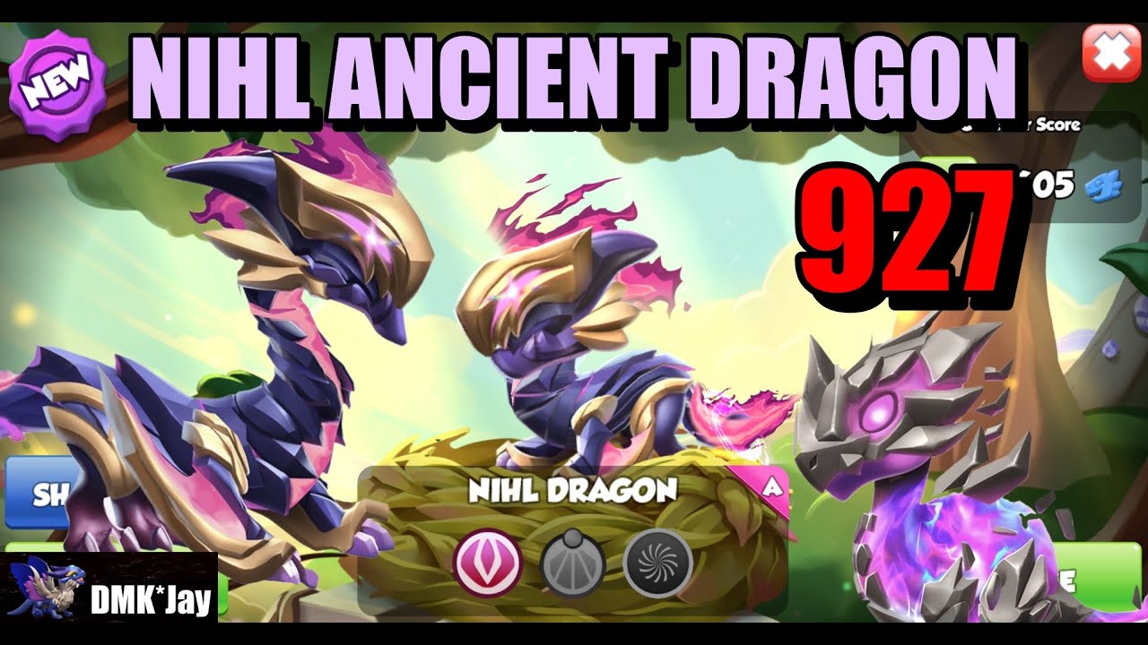 Got the NIHL ANCIENT DRAGON - Dragon Mania Legends - (DMK*Jay) 드래곤 매니아 레전드