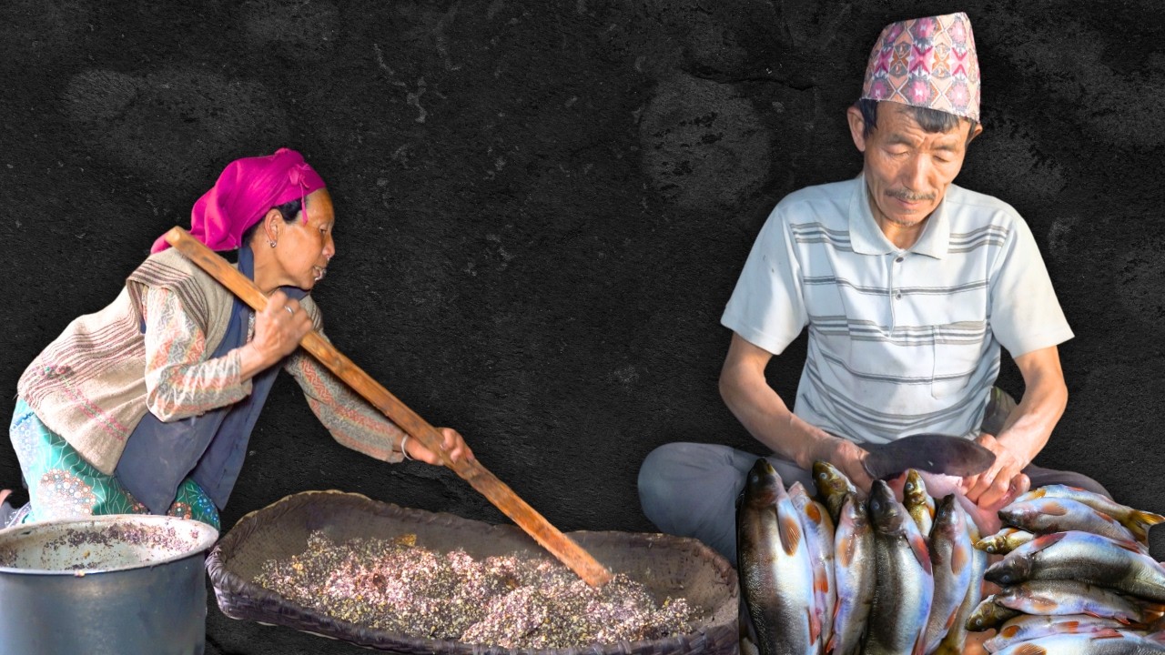How to Cook Fish Curry with Dhido | Traditional Nepali Village Recipe@RURALNEPALDIARIES