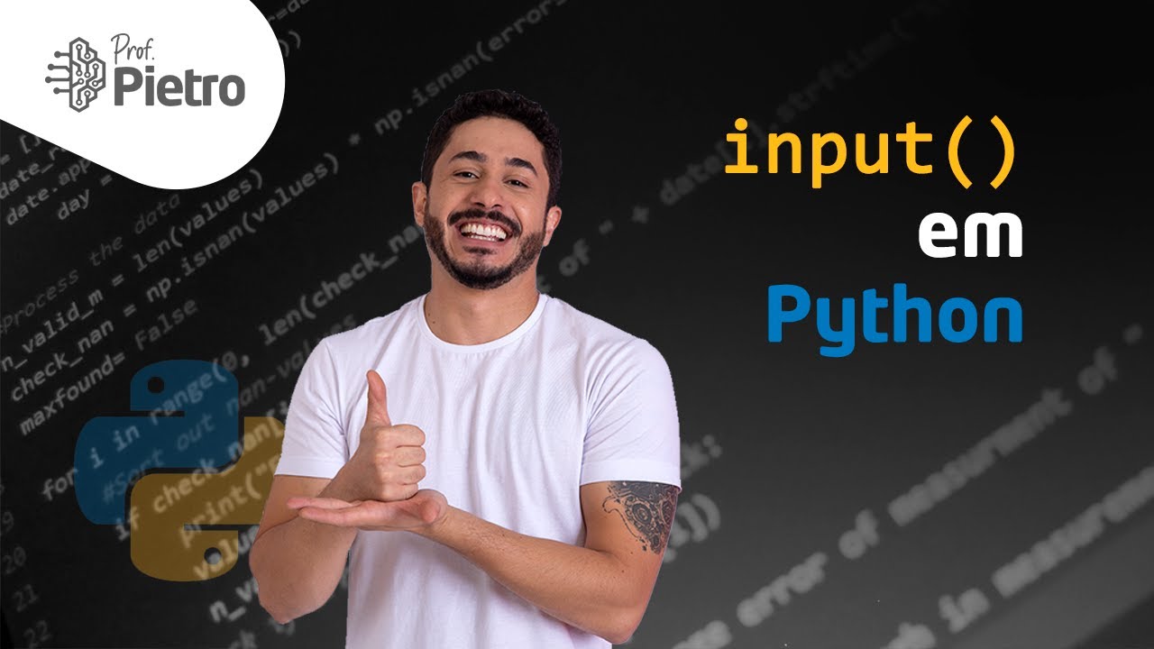 Entrada de dados com input() [Curso de Python: Aula 5]