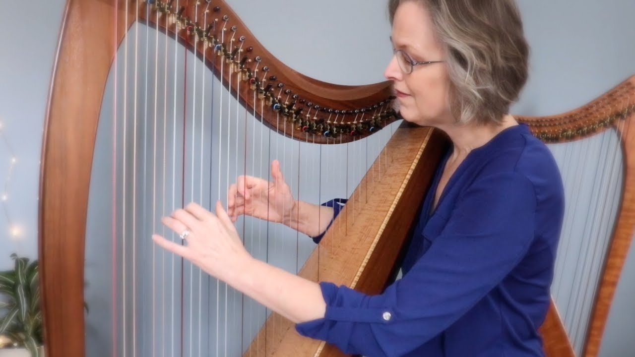 Whispering Hope, soothing hymn harp music