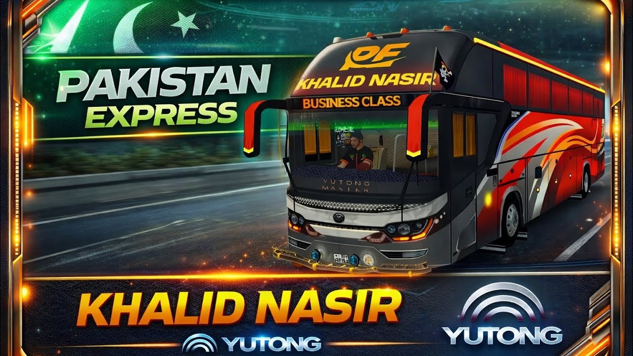 Pakistan express bus livery || Khalid nasir bus livery || HG 