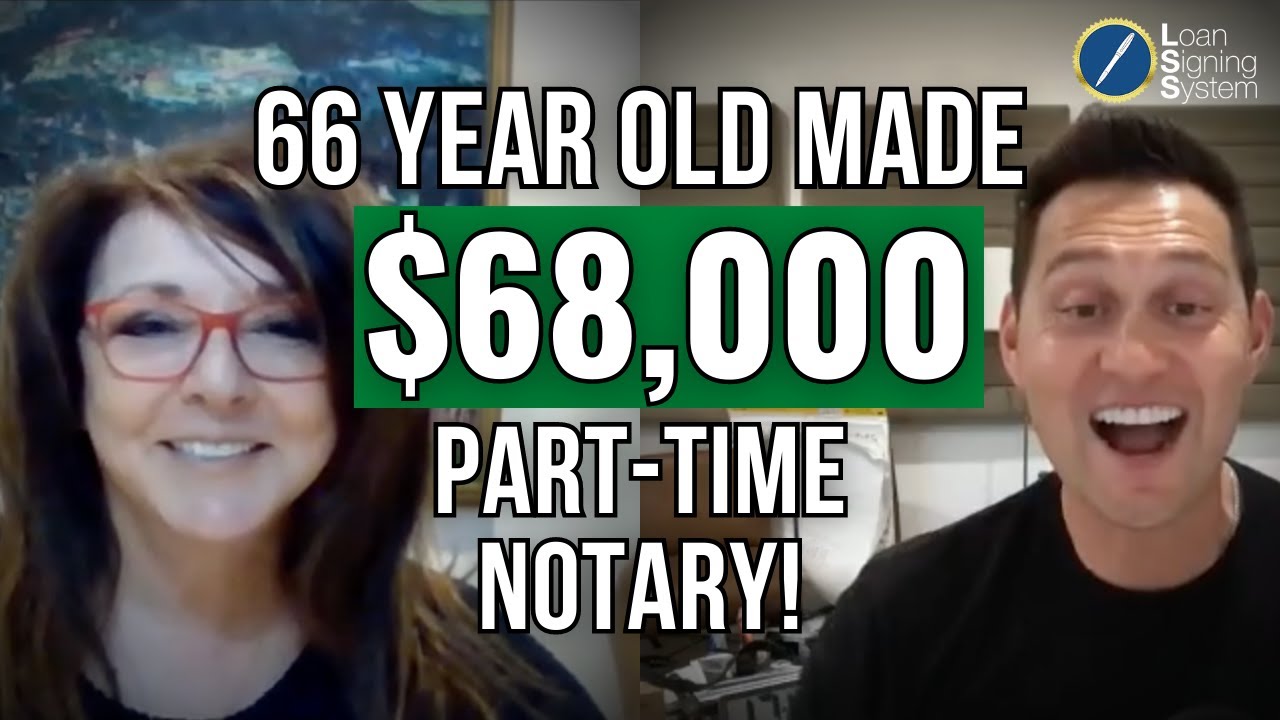 She Made $68,000 as a PART-TIME Notary Signing Agent at 66 Years Young! (New Jersey)