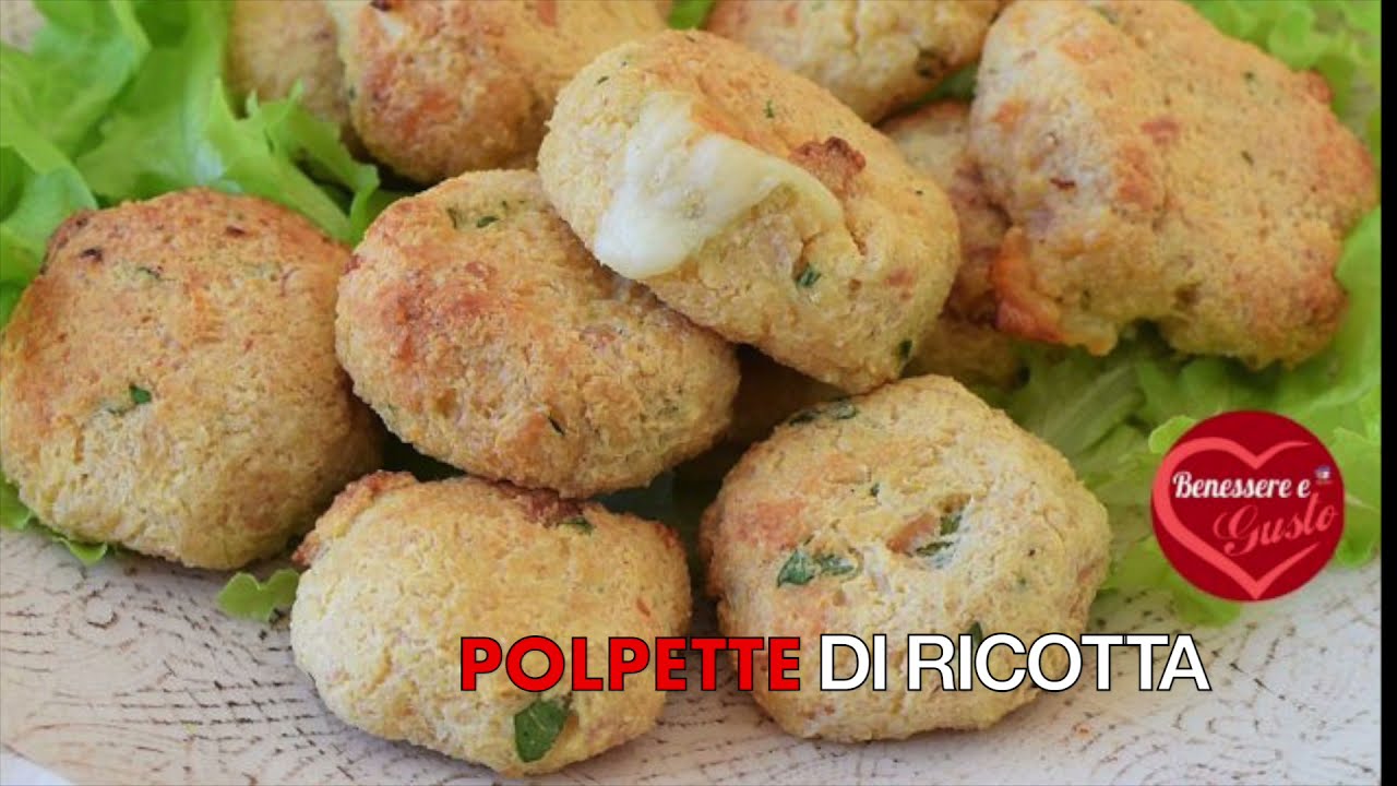 POLPETTE DI RICOTTA morbide dal cuore filante con prosciutto e formaggio