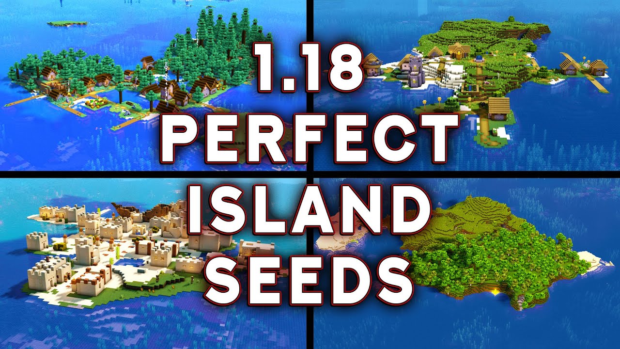 Perfect Minecraft Survival Island Seeds - Minecraft 1.18 Seeds Java Edition Seeds