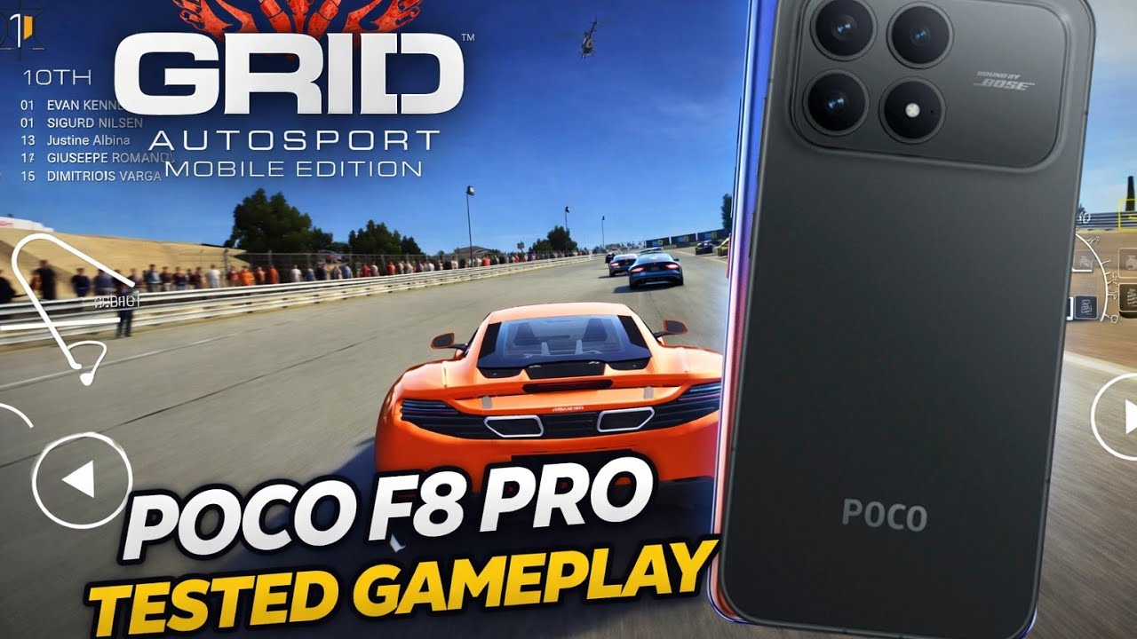 POCO F8 PRO | GRID™ Autosport Gameplay | Snapdragon 8 Elite (Gen 4)