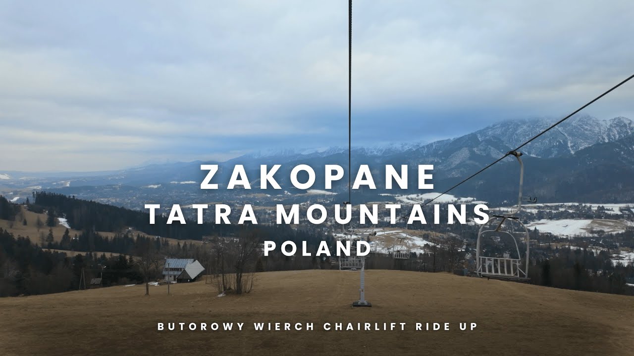 Tatra Mountains | Zakopane | Poland | Butorowy Wierch chairlift ride down | 4K 60 FPS