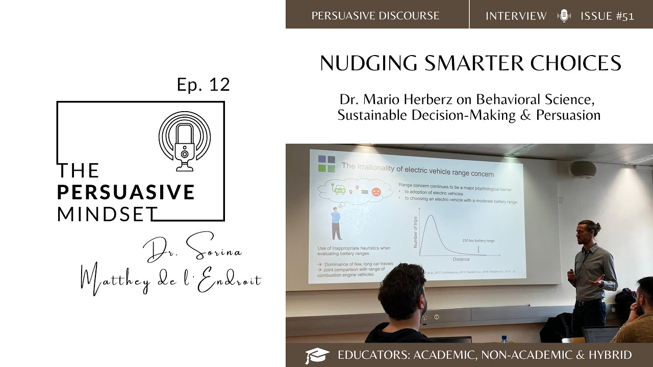 Ep. 12 | How to Nudge Smarter, Greener Choices: Dr Mario Herberz on Behavioral Science & EV Adoption