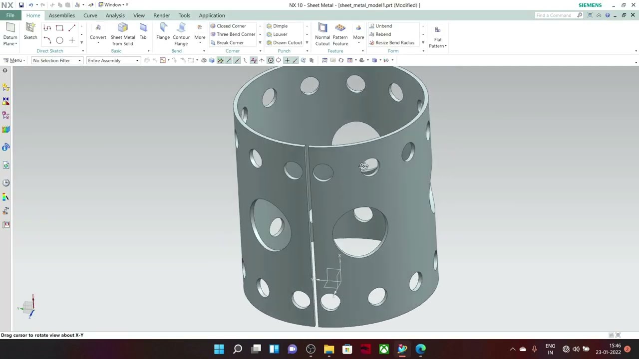 UG NX Sheet Metal Tutorial |  How to open a Blank Size in NX Unigraphics | RVM CAD