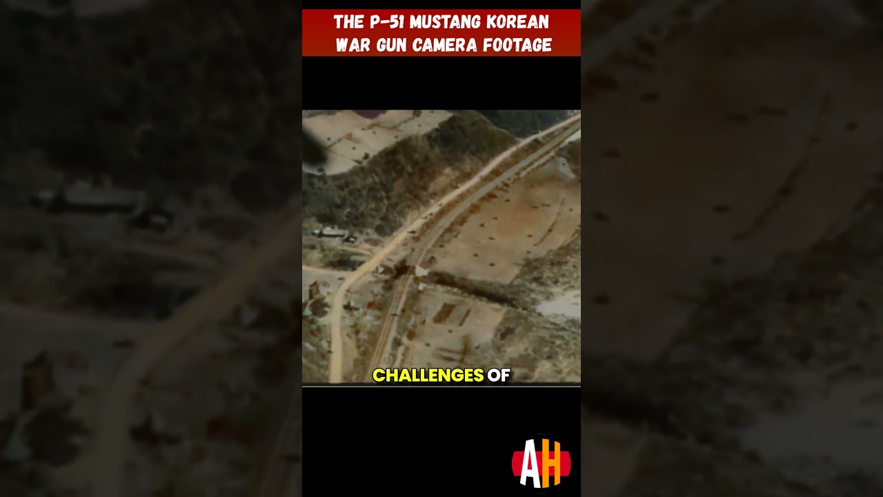 P-51 Mustang Gun Camera Footage Korean War #shorts