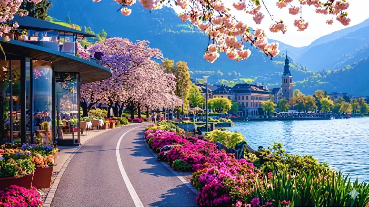 🌸 Spring Drive to the Most Beautiful Lakes in Switzerland in Stunning 4K 🌸