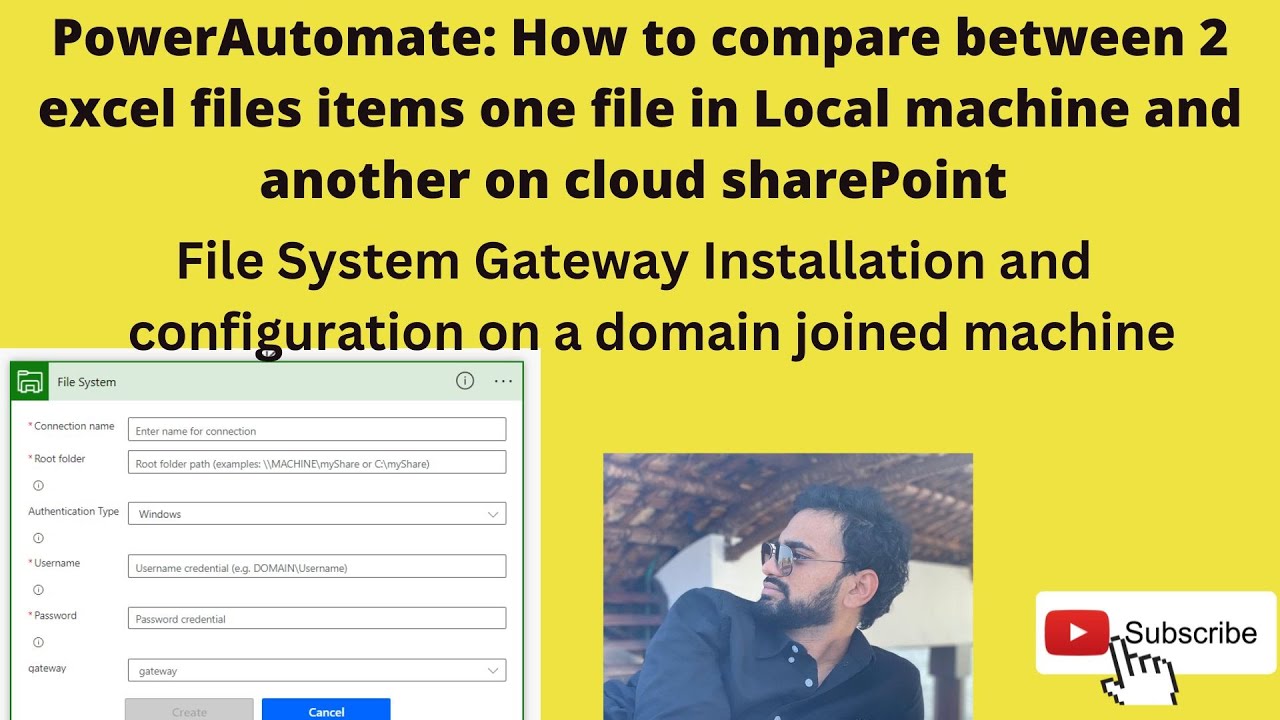 PowerAutomate: How to compare between 2 excel files items one file in Local machine & other on cloud