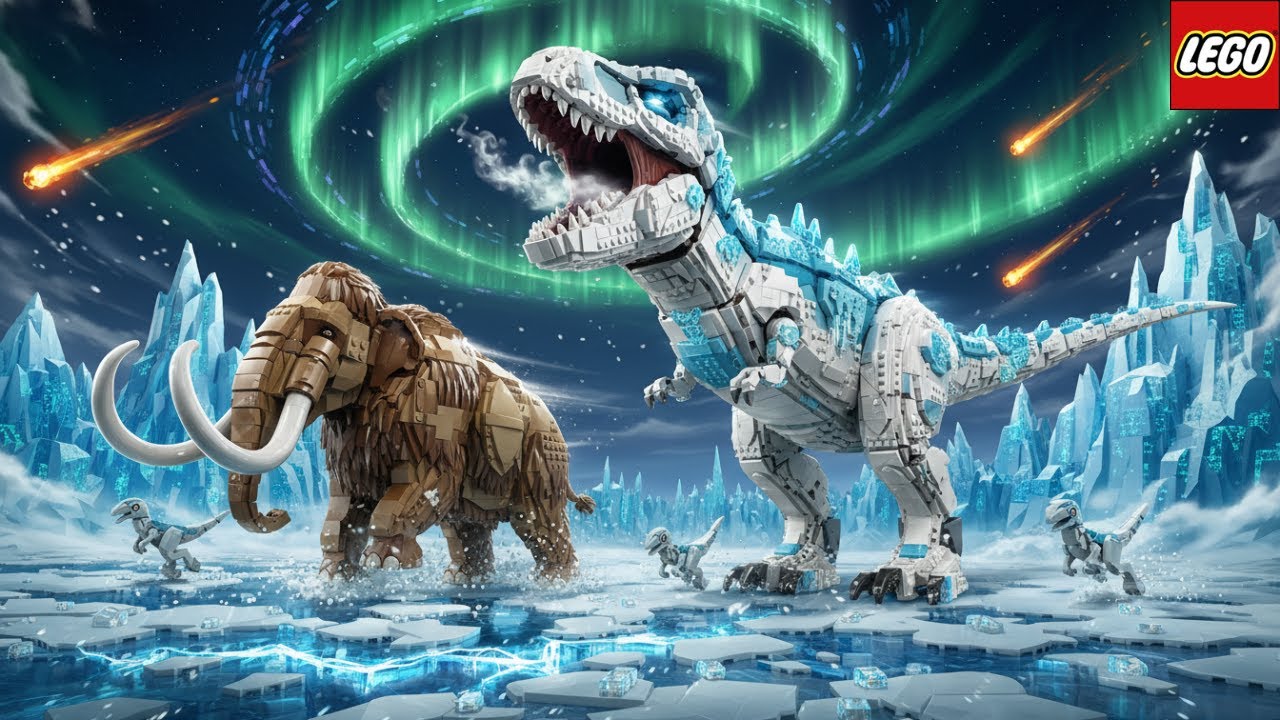LEGO FROZEN EARTH: AGE OF ICEBORN DINOSAURS | A Prehistoric Frozen World Documentary
