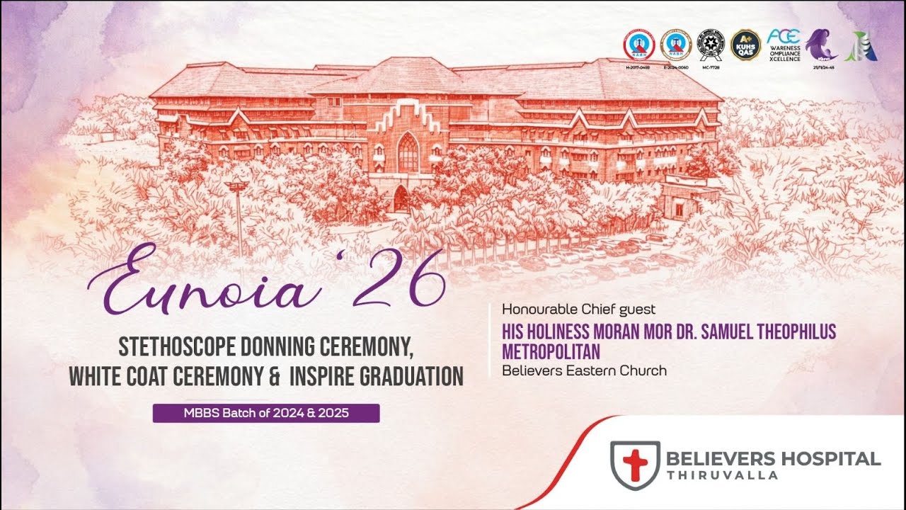 Eunoia ‘26 Stethoscope donning ceremony, White Coat Ceremony & Inspire Graduation